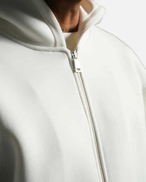 Chándal Básico con Capucha y Cremallera - Blanco - Footkorner