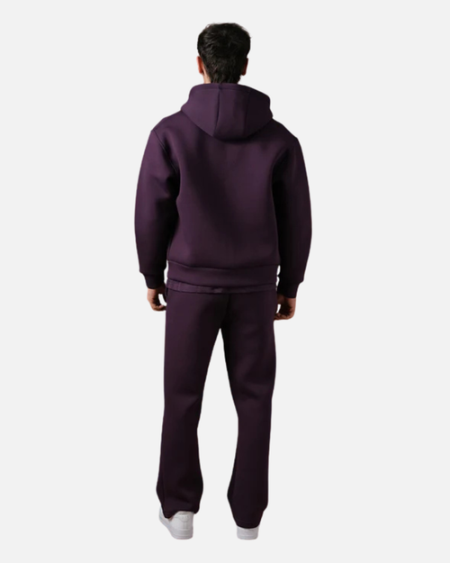 Basic Trainingsanzug mit Kapuze und Reißverschluss - Violett - Footkorner