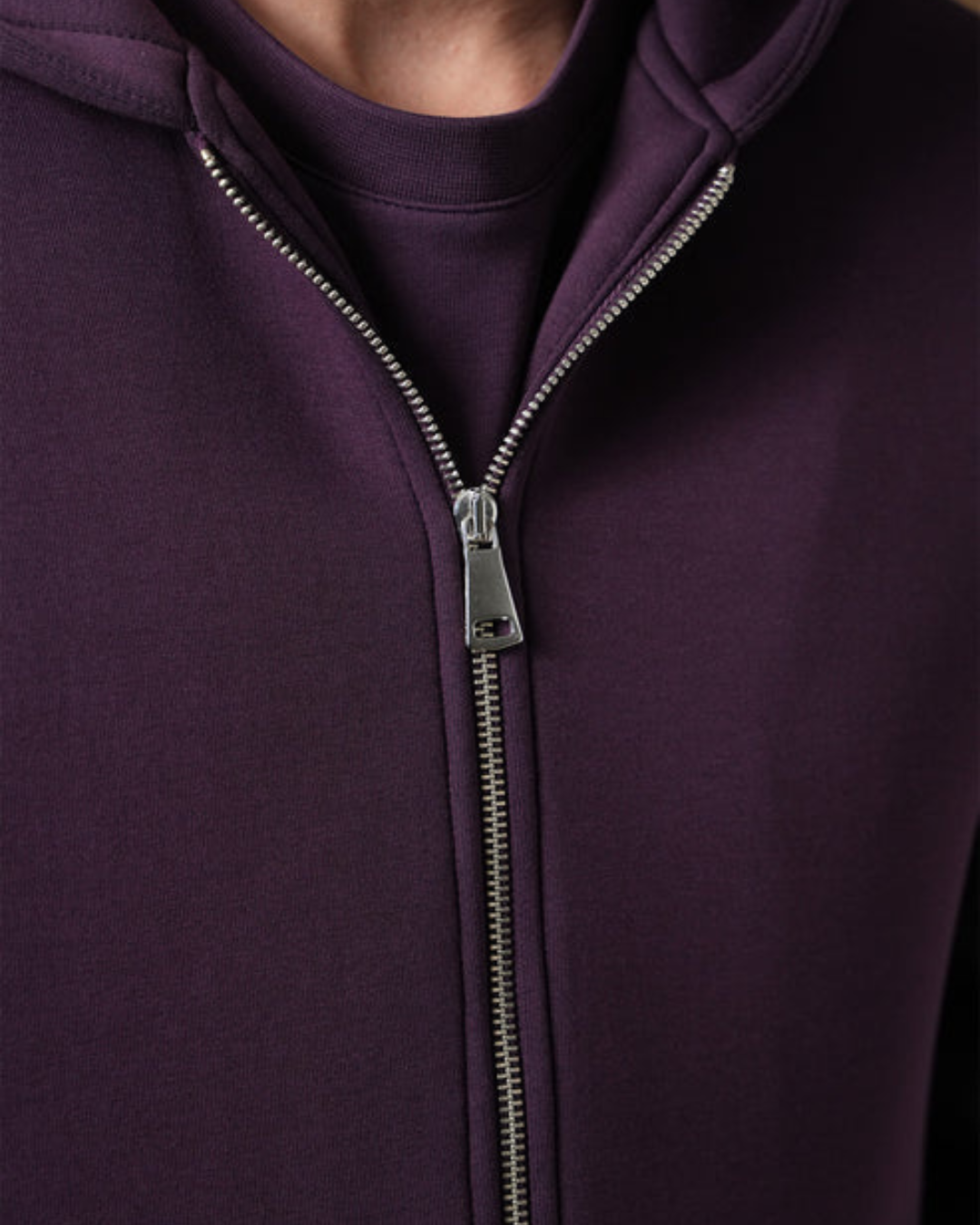 FootkornerBasic Trainingsanzug mit Kapuze und Reißverschluss - Violett