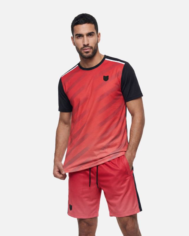 FootkornerT-Shirt FK Rise - Rot/Schwarz