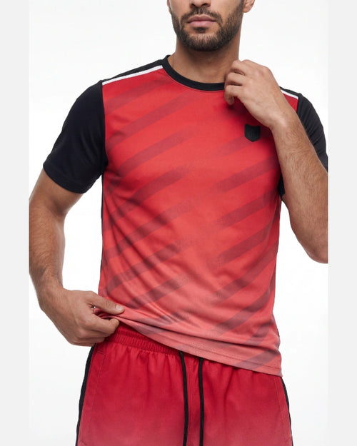 T-Shirt FK Rise - Rot/Schwarz - Footkorner