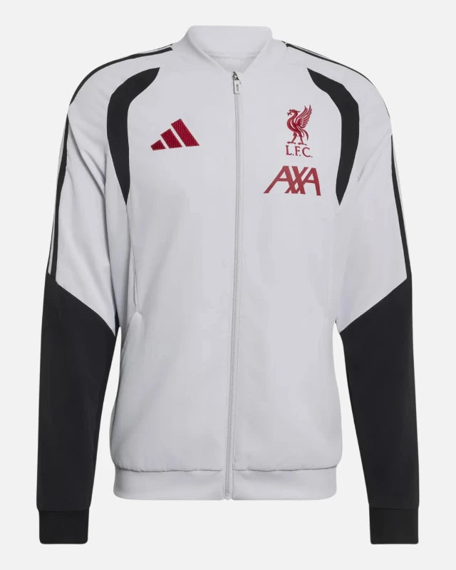 FootkornerLiverpool FC Tiro Präsentations-Trainingsjacke 2026/2027 – Weiß