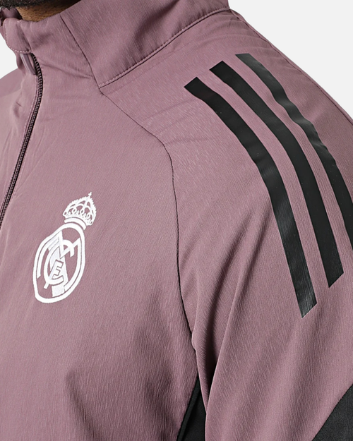 Veste de survêtement Real Madrid 2026 - Noir/Rose - Footkorner