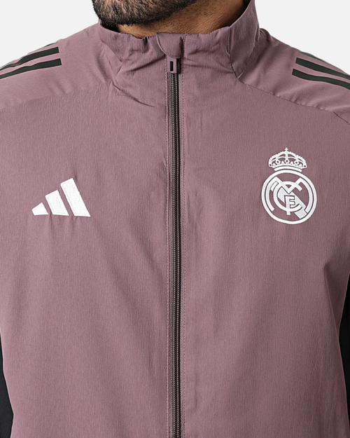 Veste de survêtement Real Madrid 2026 - Noir/Rose - Footkorner