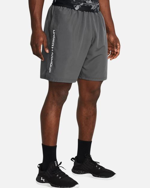 Pantaloncini Under Armour Wordmark - Grigi - Footkorner