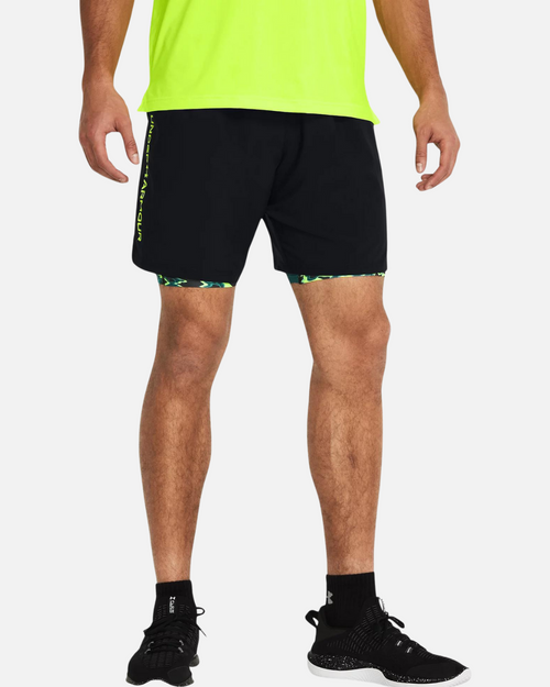 Short Under Armour Wordmark - Noir/Jaune - Footkorner