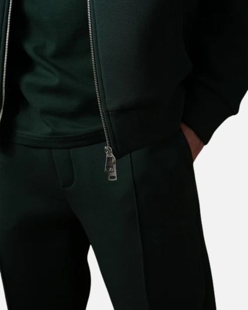 Survêtement Basic à Capuche Zip - Vert - Footkorner