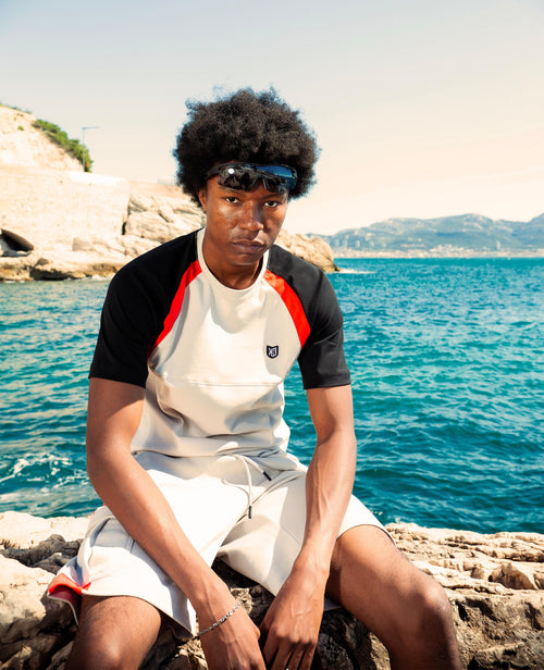 T-shirt FK Spirit - Beige/Noir/Rouge - Footkorner