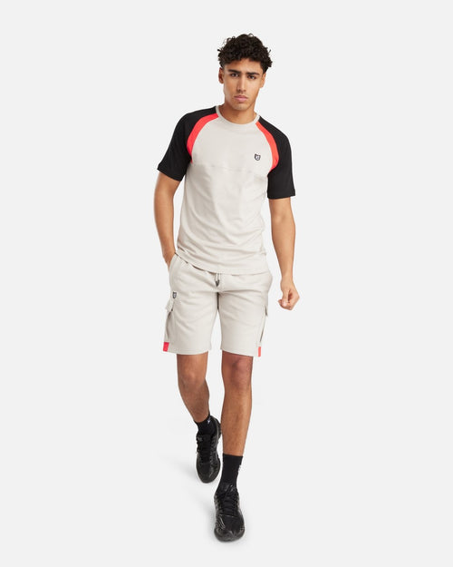 T-shirt FK Spirit - Beige/Noir/Rouge - Footkorner