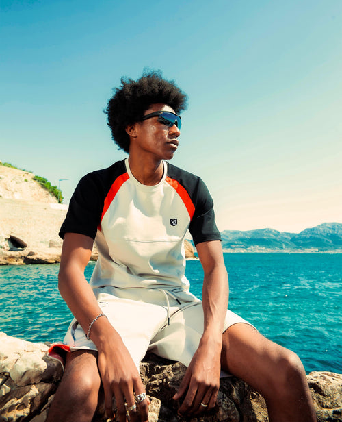 T-shirt FK Spirit - Beige/Noir/Rouge - Footkorner