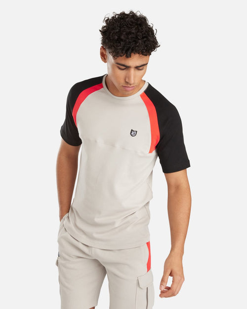 T-shirt FK Spirit - Beige/Noir/Rouge - Footkorner