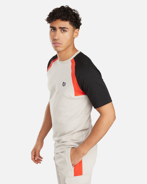 T-shirt FK Spirit - Beige/Noir/Rouge - Footkorner