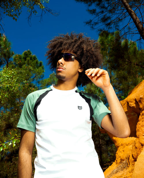 FK Spirit T-shirt - White/Black/Green - Footkorner