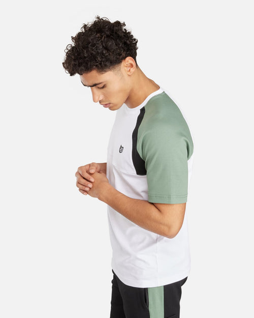 FK Spirit T-shirt - White/Black/Green - Footkorner