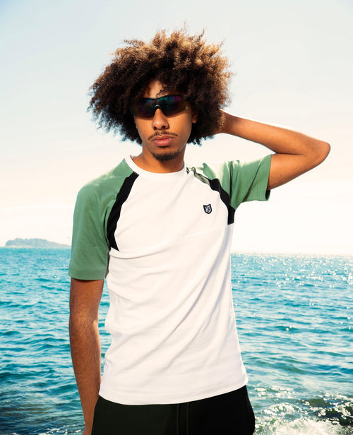 FK Spirit T-shirt - White/Black/Green - Footkorner