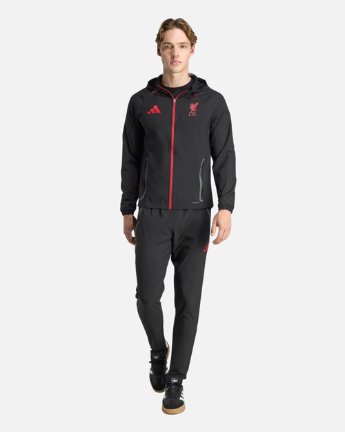 Giacca tecnica Liverpool FC Tiro 25 Competition Vis - Nero/Rosso - Footkorner