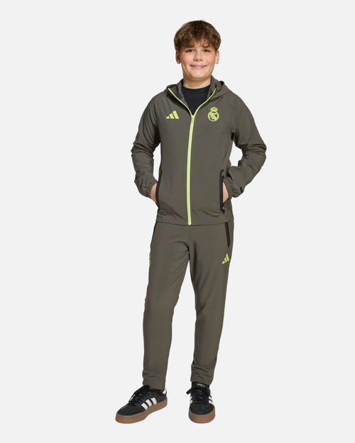 Veste Real Madrid Tiro 25 Competition Vis Tech Junior - Vert - Footkorner