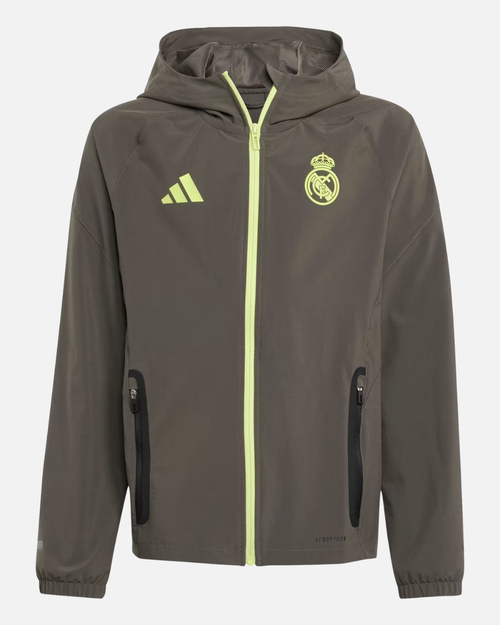 Veste Real Madrid Tiro 25 Competition Vis Tech Junior - Vert - Footkorner