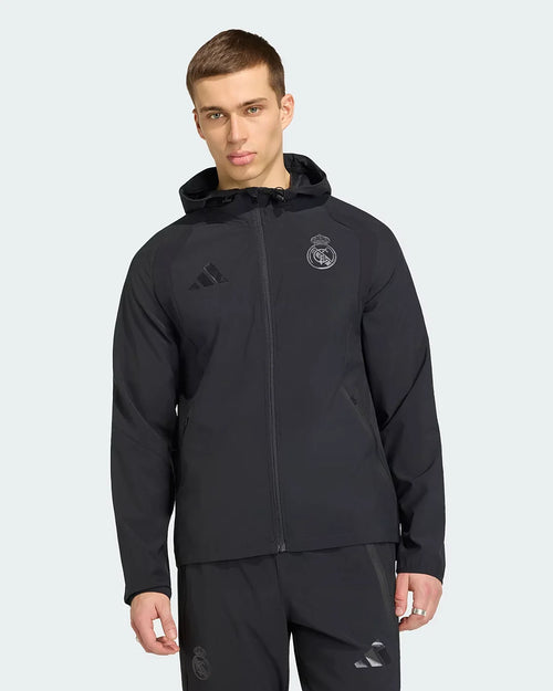 Veste Real Madrid Tiro Travel 2026 - Noir - Footkorner