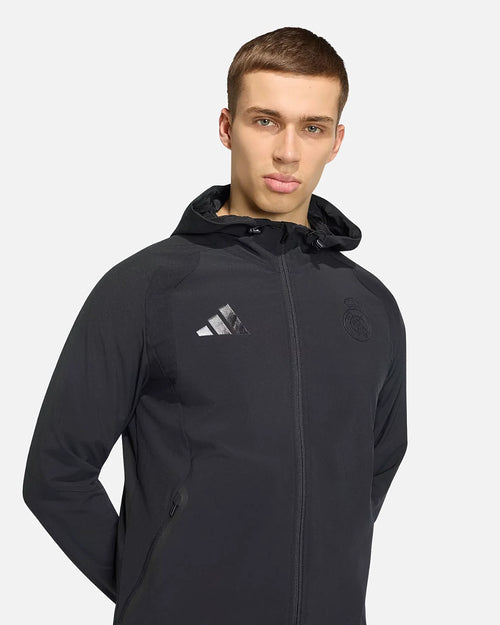 Veste Real Madrid Tiro Travel 2026 - Noir - Footkorner