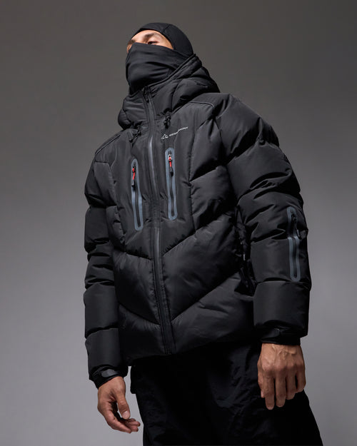 Serramont Steppjacke Cross mit integrierter Kapuze - Schwarz - Footkorner