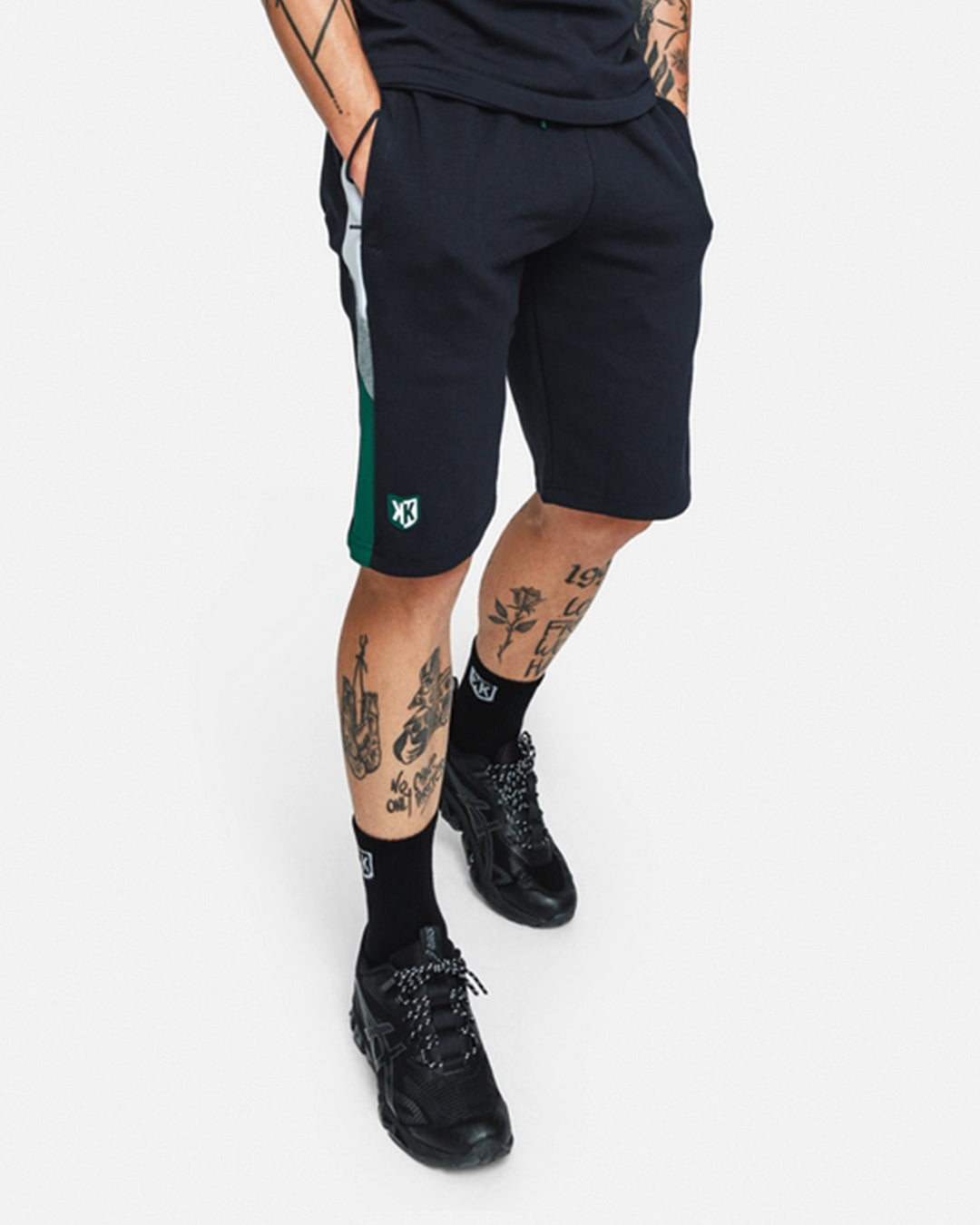 FK Sicarios V Shorts - Navy/Green/Grey