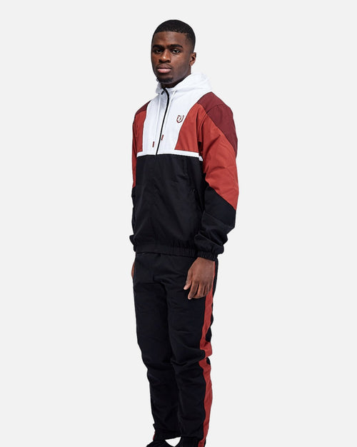 FTKR V Tracksuit - Black/Bordeaux/White - Footkorner
