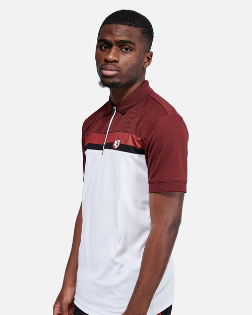 Polo FTKR V - Bordeaux/Blanc/Noir - Footkorner