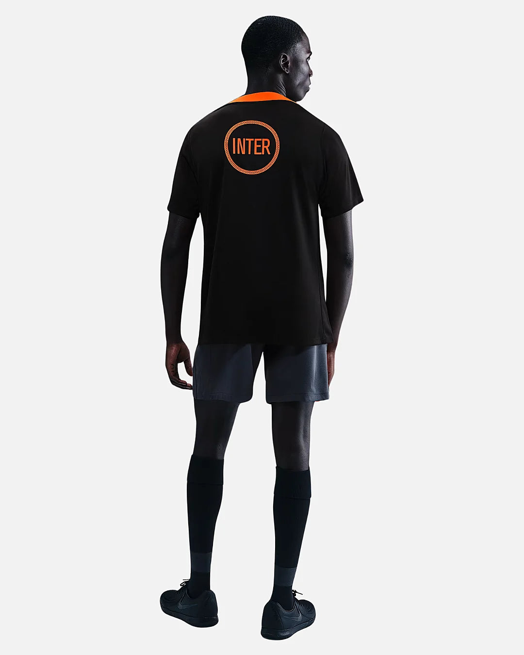 FootkornerCamiseta de precalentamiento Inter Milan Academy Pro - Negro/Naranja
