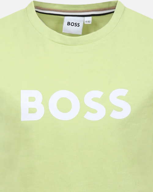 Hugo Boss Junior Short Sleeve T-shirt - Green - Footkorner
