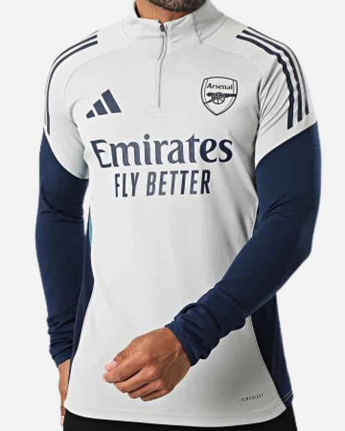 Arsenal 2025/2026 Training Top - Grey/Navy - Footkorner