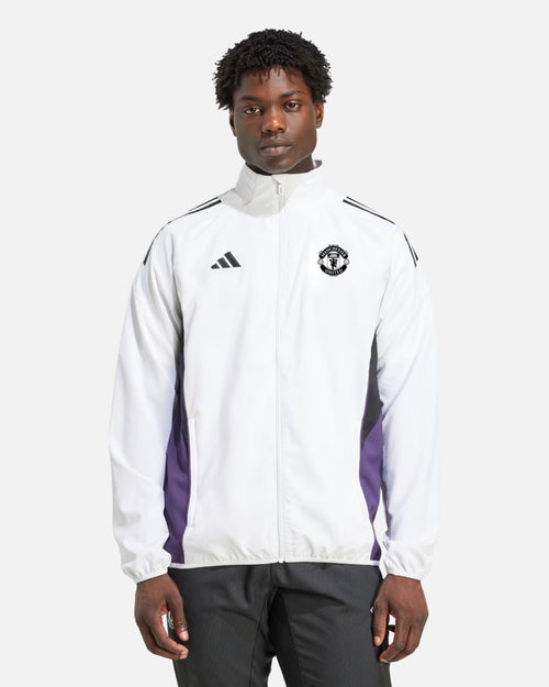Veste de Survêtement Manchester United 2025/2026 - Blanc/Violet - Footkorner