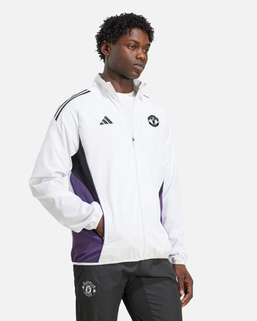 Veste de Survêtement Manchester United 2025/2026 - Blanc/Violet - Footkorner