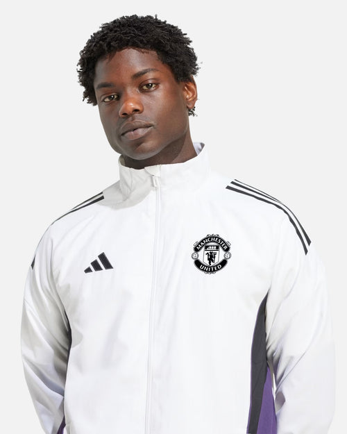 Veste de Survêtement Manchester United 2025/2026 - Blanc/Violet - Footkorner