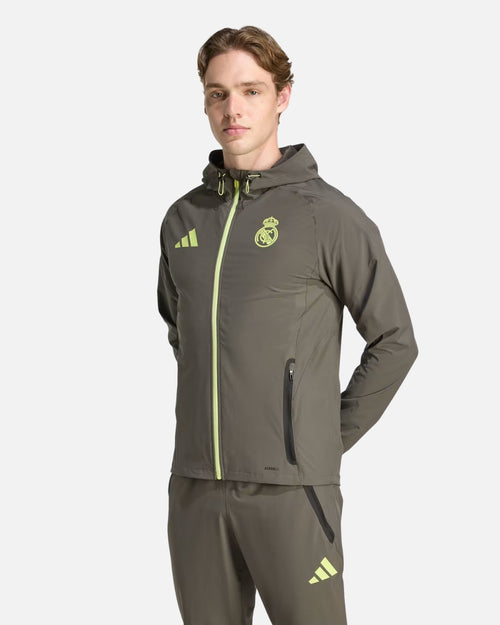 Veste de survêtement Real Madrid 2025/2026 - Kaki - Footkorner