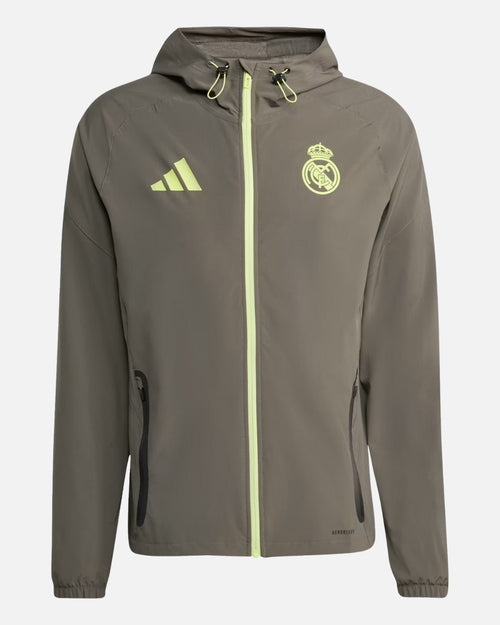 Veste de survêtement Real Madrid 2025/2026 - Kaki - Footkorner