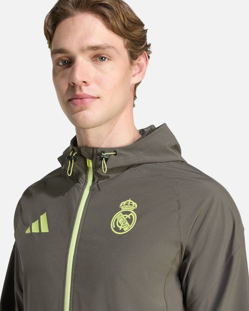 Veste de survêtement Real Madrid 2025/2026 - Kaki - Footkorner