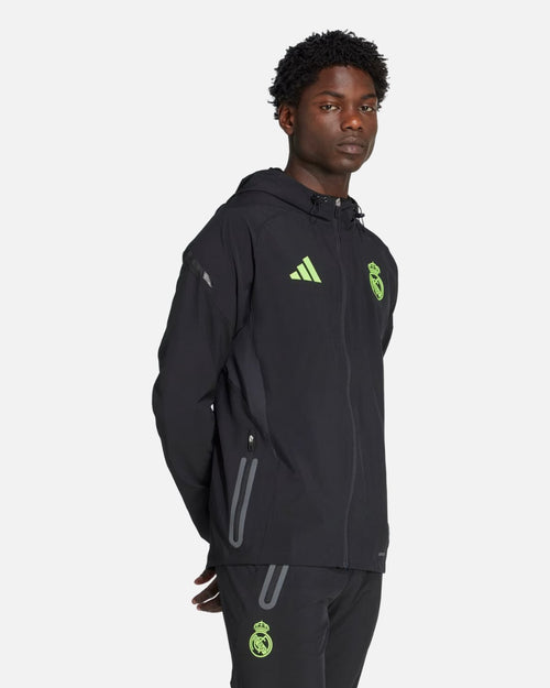 Real Madrid 2025/2026 Track Jacket - Black/Green - Footkorner