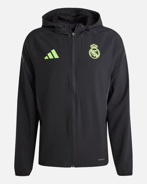 Real Madrid 2025/2026 Track Jacket - Black/Green - Footkorner