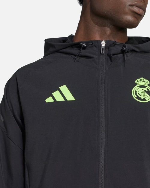Real Madrid 2025/2026 Track Jacket - Black/Green - Footkorner