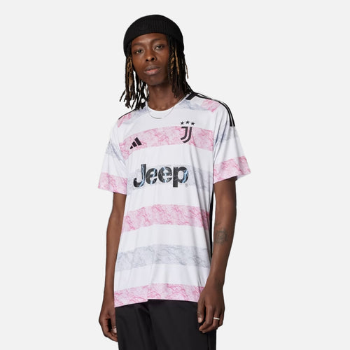 Juventus away jersey 2023/2024 - White/Pink - Footkorner