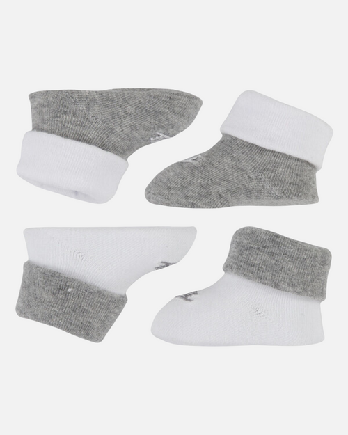 2 Paires de Chaussons Nike Futura bébé - Gris/Blanc - Footkorner