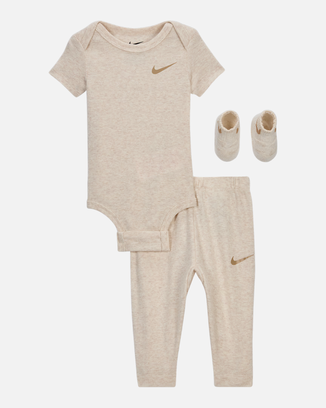 Nike 3-Piece Baby Pointelle Set - Beige