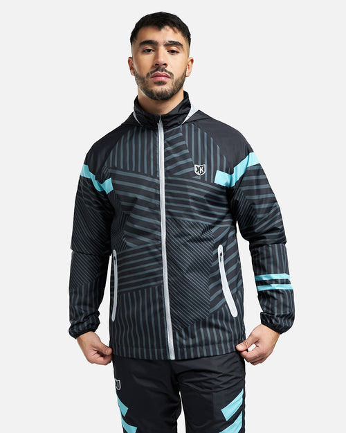 FK Pearl Trainingsanzug – Schwarz/Weiß/Blau - Footkorner