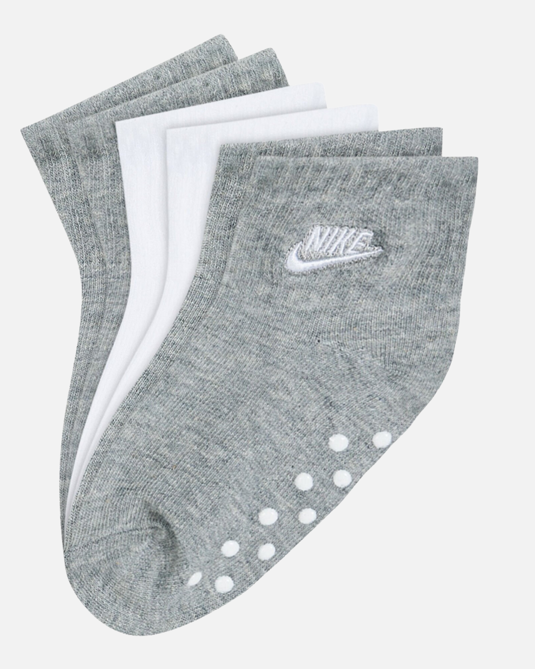 Chaussettes enfant Nike Core Futura Gripper (x3) - Gris/Blanc