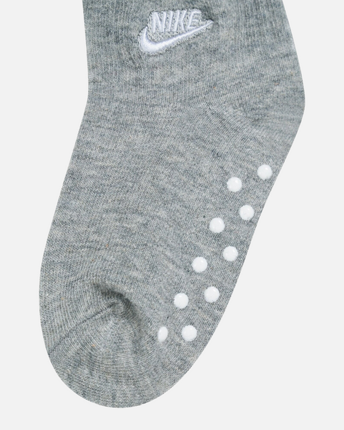 Nike Core Futura Gripper Kids' Socks (x3) - Grey/White - Footkorner