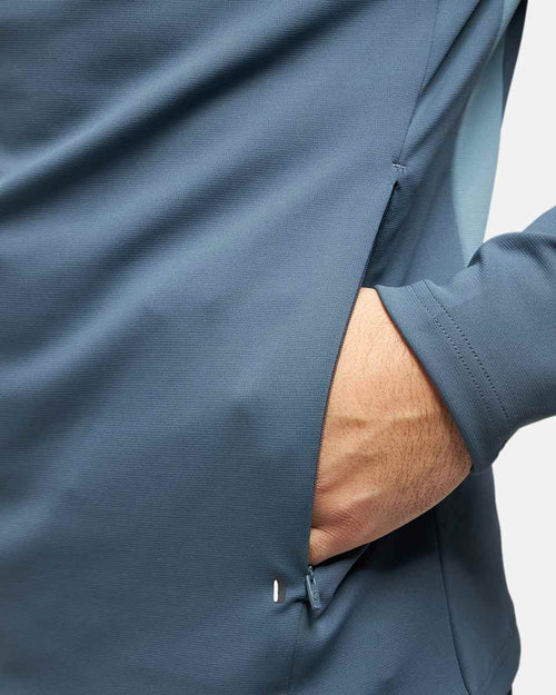 Haut 1/2 Zip FK Rocks II Cagoule Integrata - Blu - Footkorner