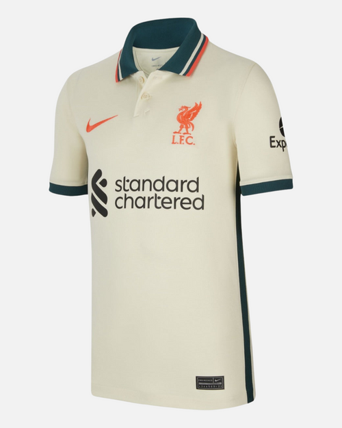 Liverpool Away Junior Shirt 2021/2022 - White - Footkorner
