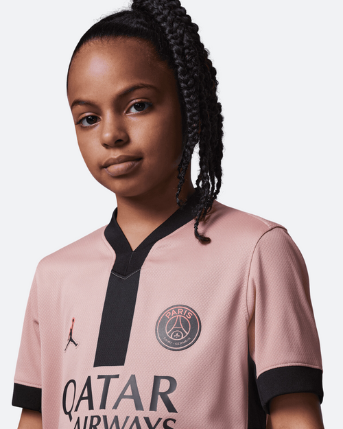 Maillot PSG Third Junior 2024/2025 - Rose/Noir - Footkorner