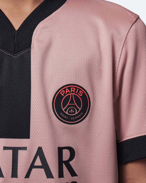 Maillot PSG Third Junior 2024/2025 - Rose/Noir - Footkorner
